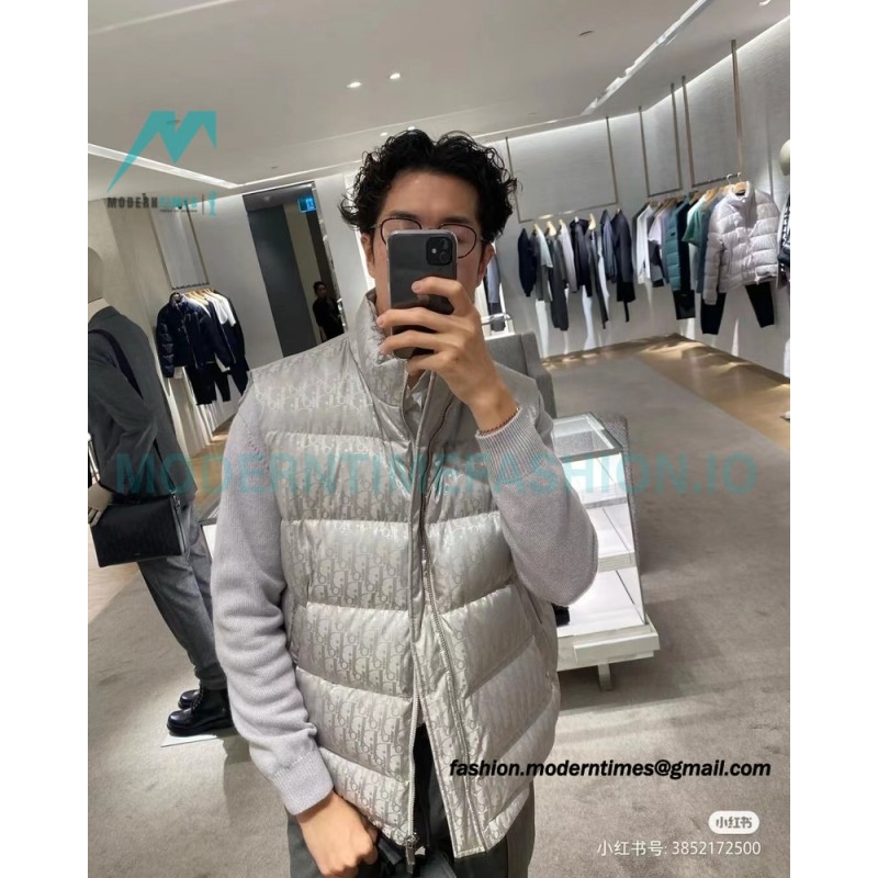 Dior - 20FW Full Print Dark Print Presbyte Down Vest