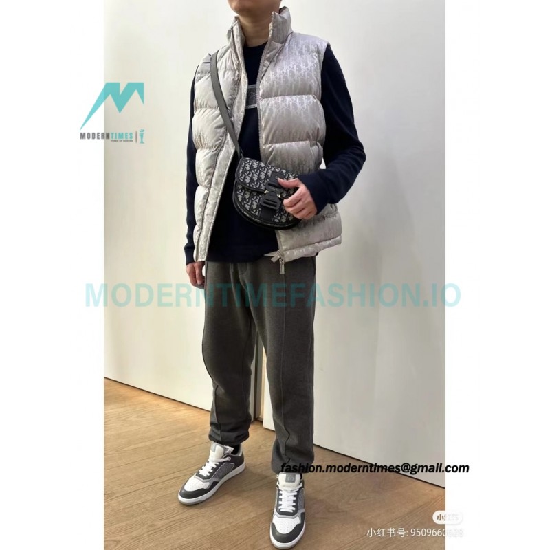 Dior - 20FW Full Print Dark Print Presbyte Down Vest