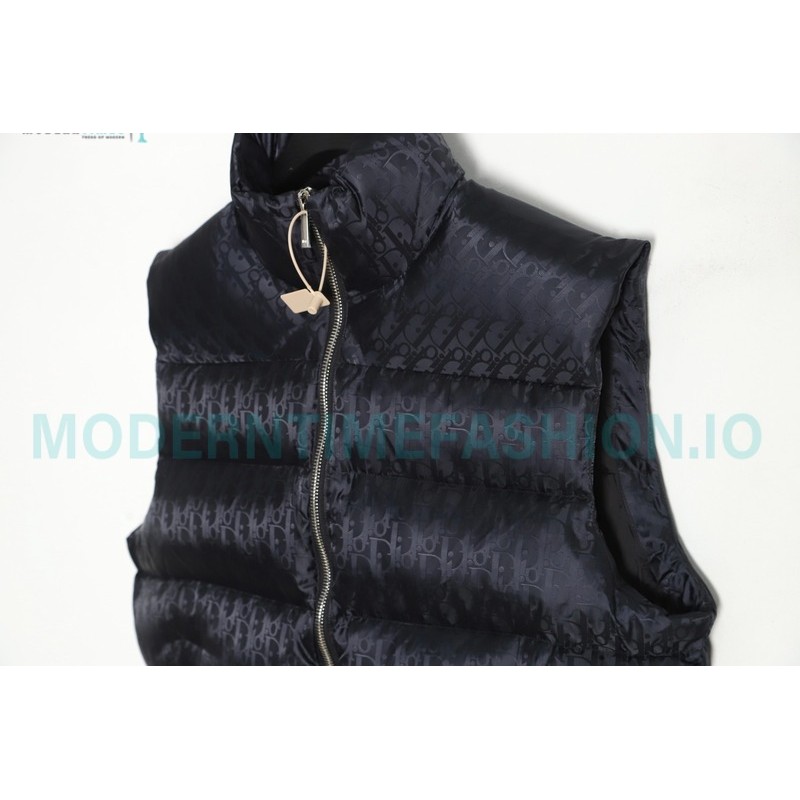Dior - 20FW Full Print Dark Print Presbyte Down Vest