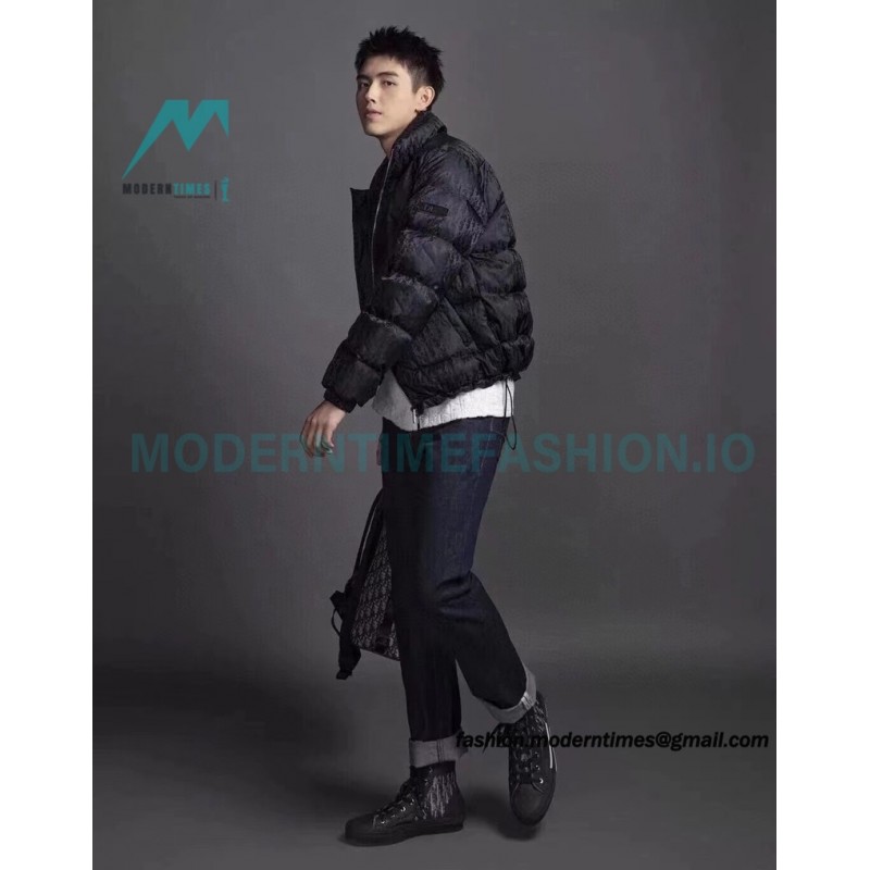 Dior - 20FW Full Print Dark Print Presbyte Down Jacket