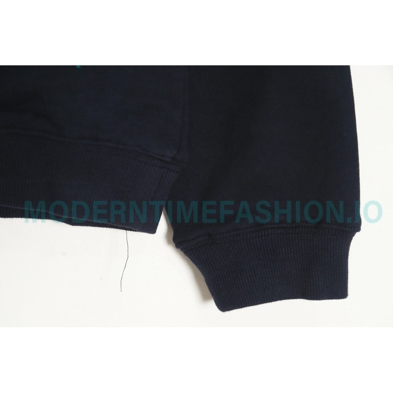 Dior - Splash Ink Embroidery Logo Round Neck Hoodie