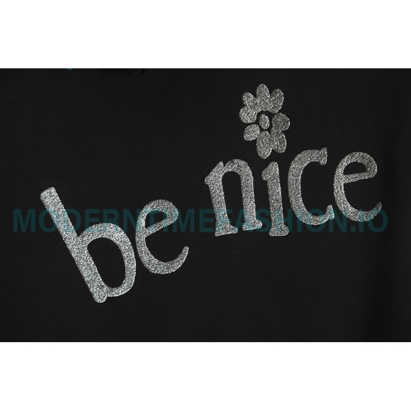 Dior - Erl Embroidered Floral Letter Cotton Hoodie