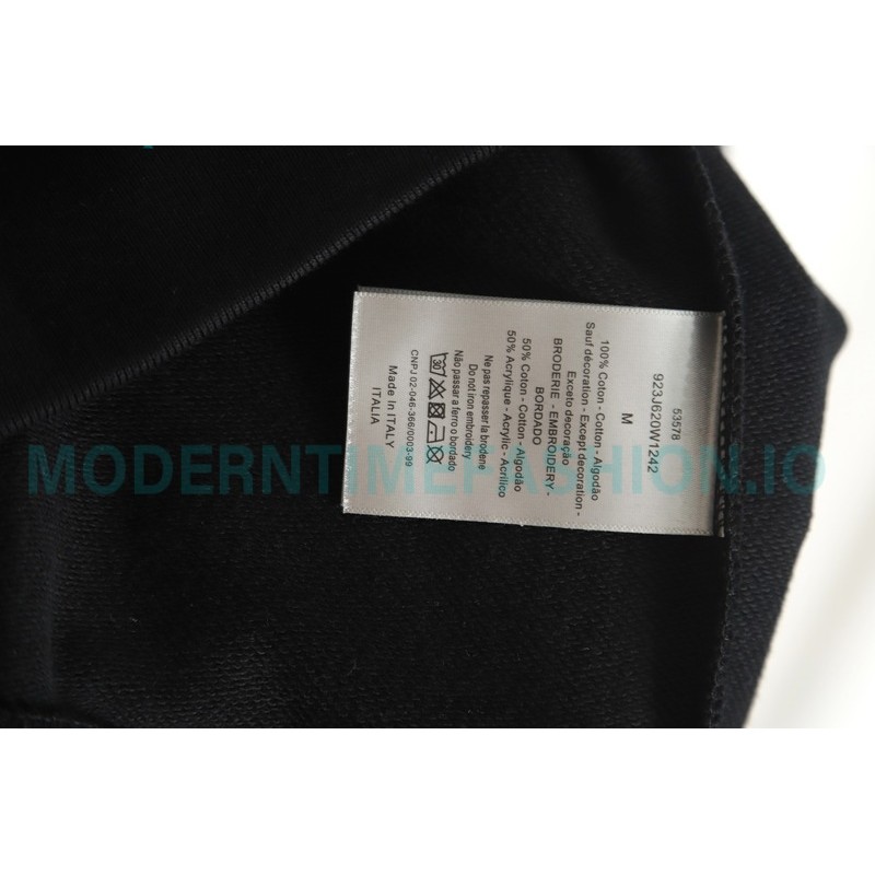 Dior - Erl Embroidered Floral Letter Cotton Hoodie