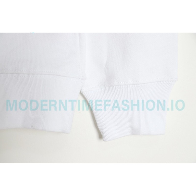 Dior - Erl Embroidered Floral Letter Cotton Hoodie