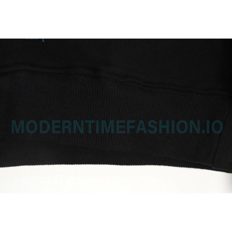 Dior - CD Floral Letter Logo Three-dimensional Embroidery Round Neck Hoodie