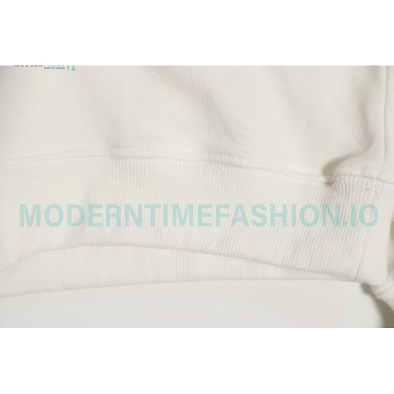 Dior - CD Floral Letter Logo Three-dimensional Embroidery Round Neck Hoodie