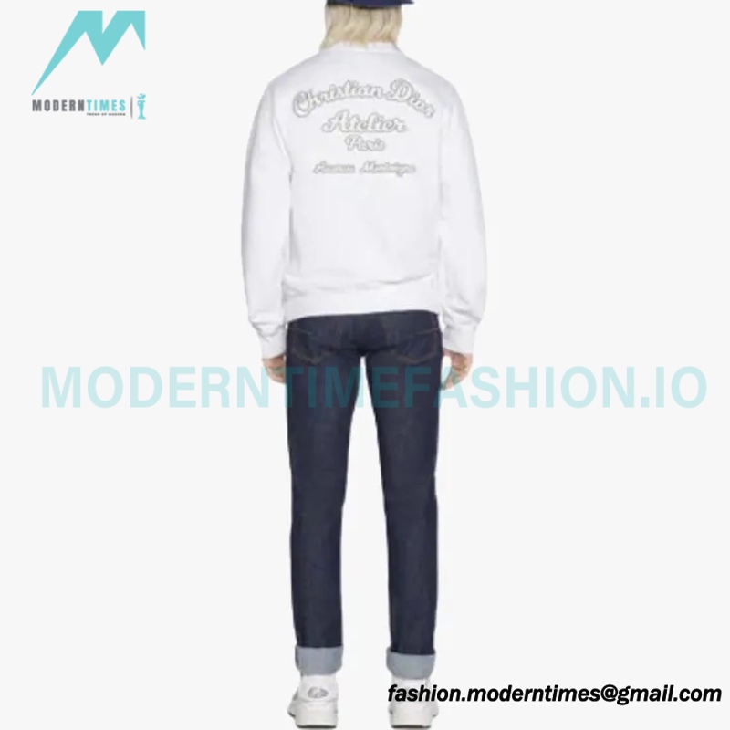 Dior - Back Embroidered Crewneck Hoodie 