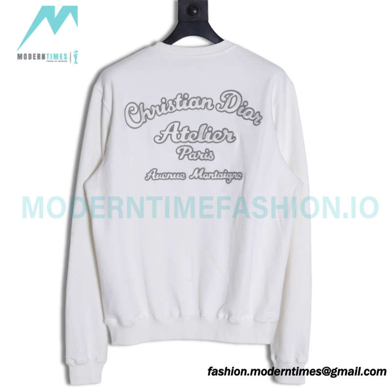 Dior - Back Embroidered Crewneck Hoodie 