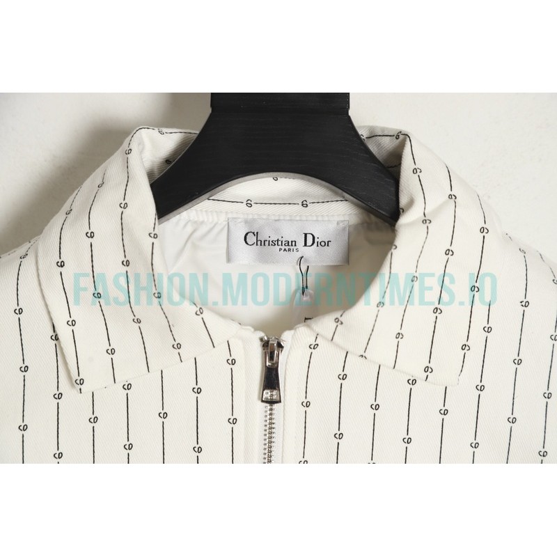 Dior - 22FW Striped Jacket Covered With Hearts