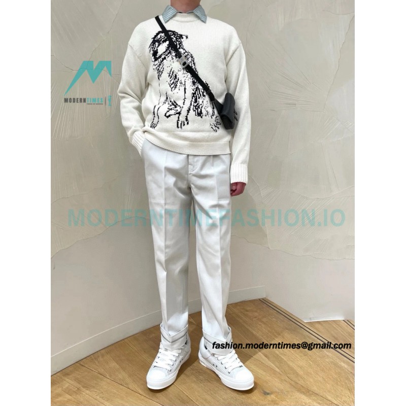 Dior - 23FW Sketch Puppy Crewneck Sweater
