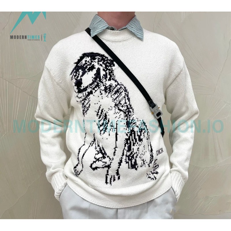Dior - 23FW Sketch Puppy Crewneck Sweater