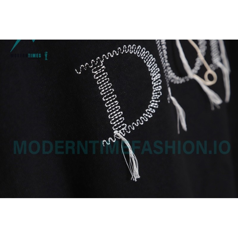 Dior - 23FW Embroidered Pin Fringe Knitted Sweater