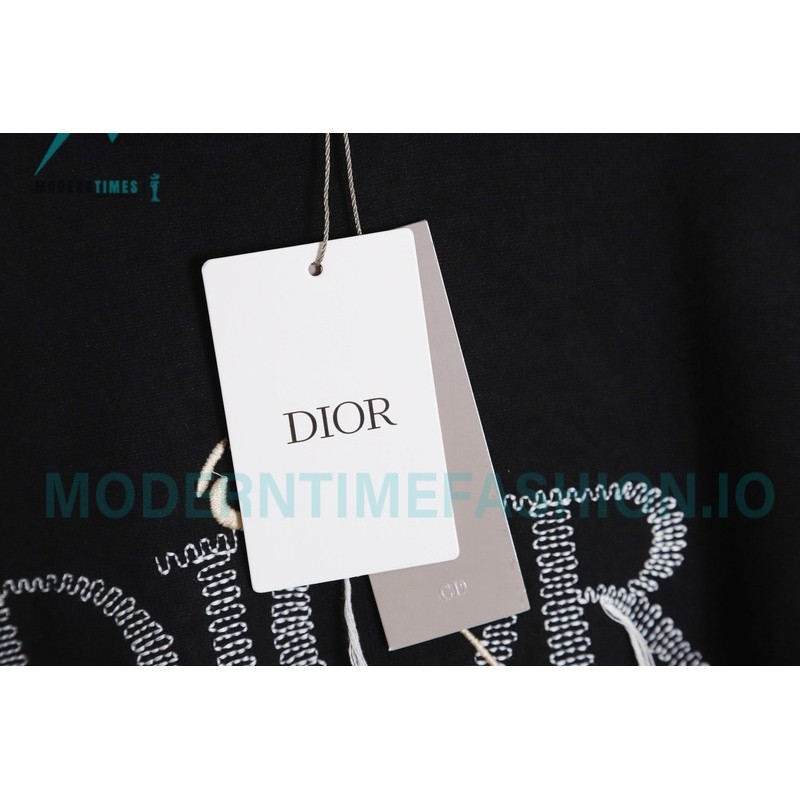 Dior - 23FW Embroidered Pin Fringe Knitted Sweater
