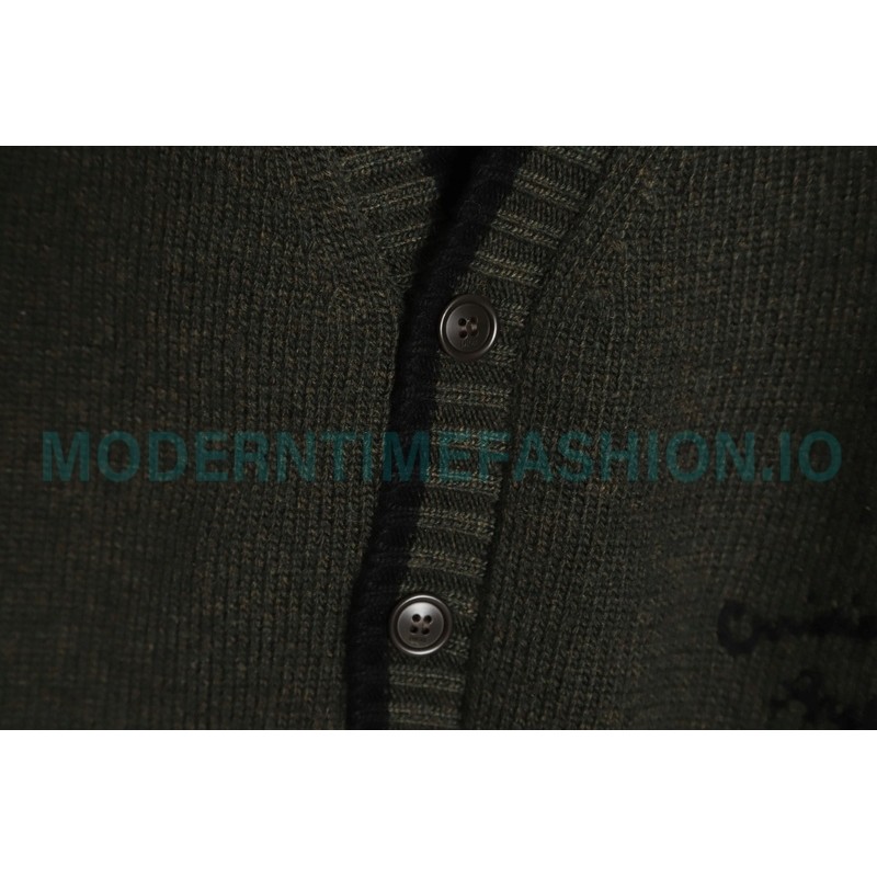 Dior - 23 New Arc Letter Embroidered Sweater Cardigan