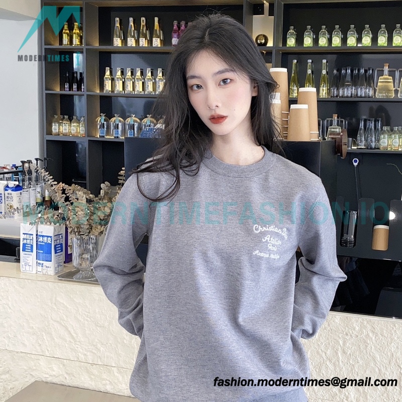 Dior - 23Fw Embroidered Signature Letter Knit Sweater