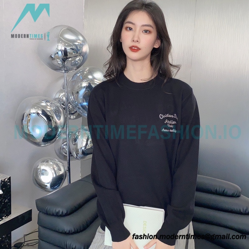 Dior - 23Fw Embroidered Signature Letter Knit Sweater