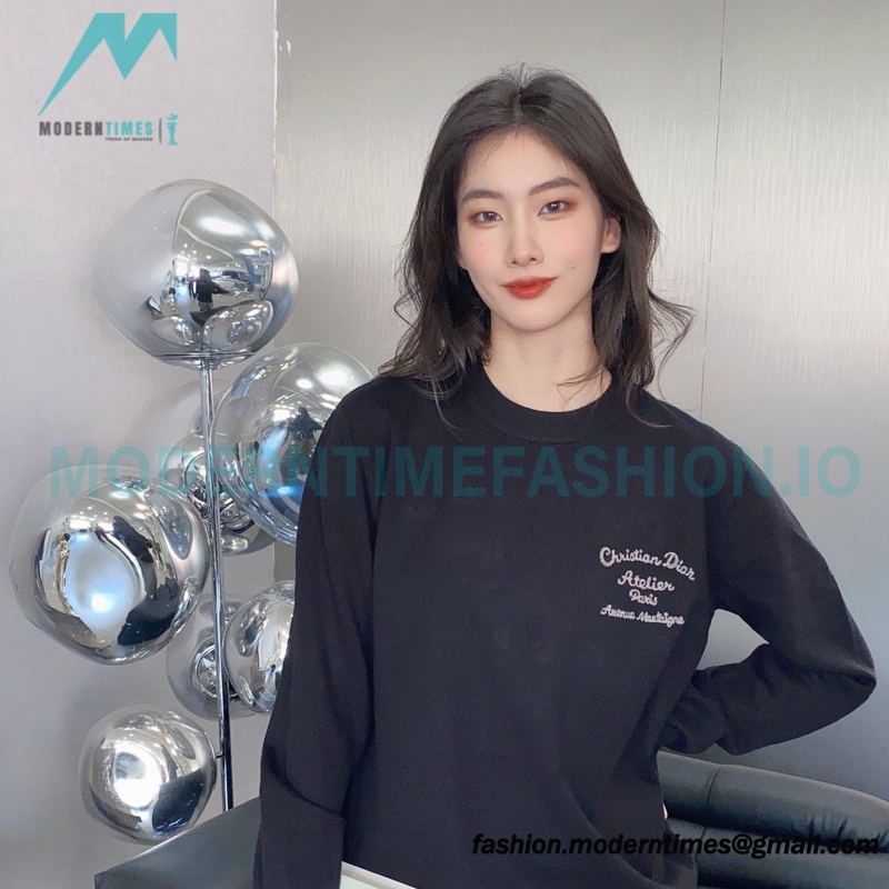Dior - 23Fw Embroidered Signature Letter Knit Sweater