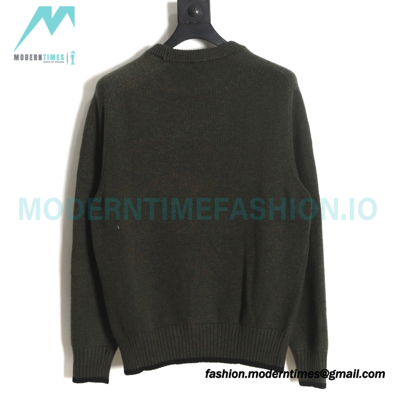 Dior - 23Fw Embroidered Signature Letter Knit Sweater