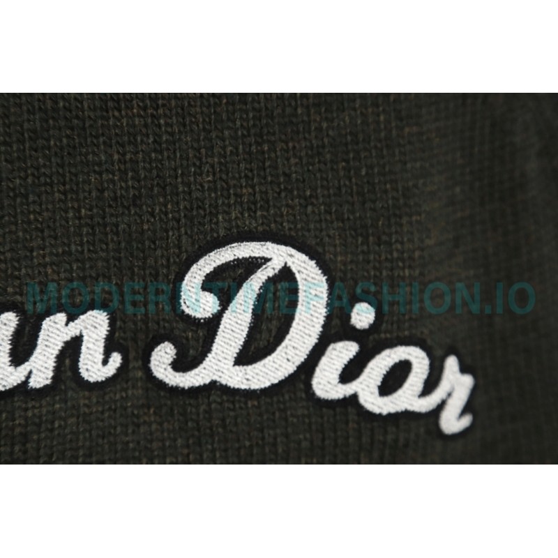 Dior - 23Fw Embroidered Signature Letter Knit Sweater