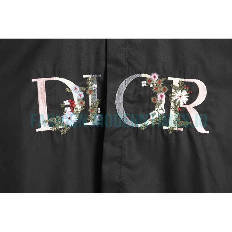 Dior - Gradient Floral Embroidery Shirt With Long Sleeves