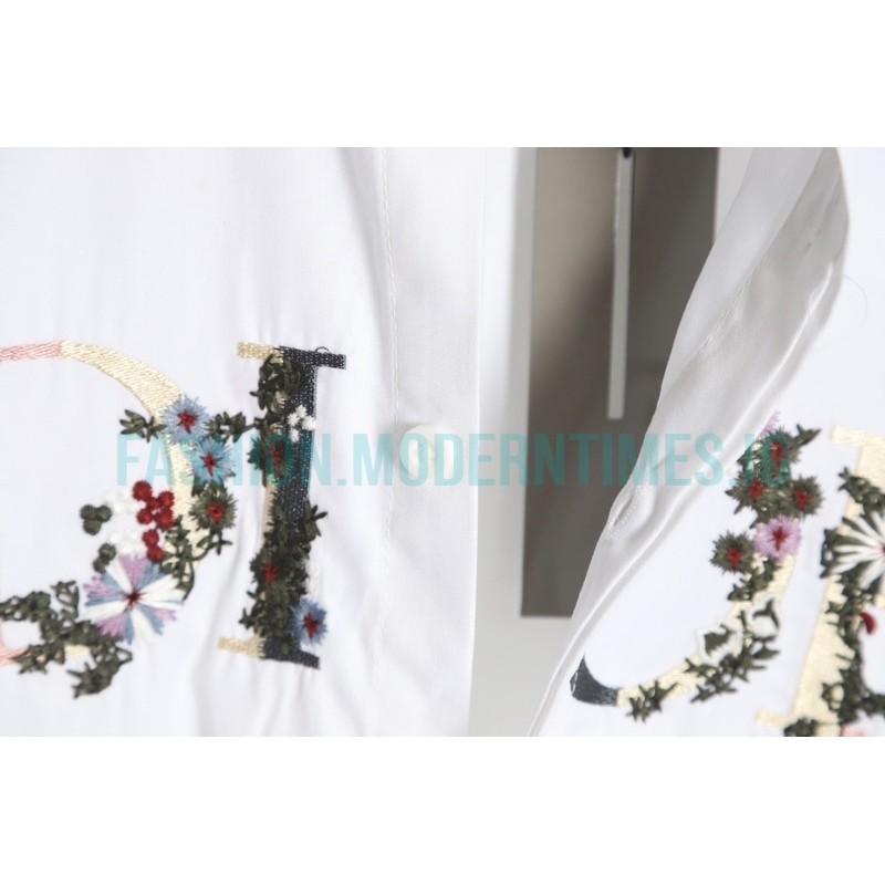 Dior - Gradient Floral Embroidery Shirt With Long Sleeves