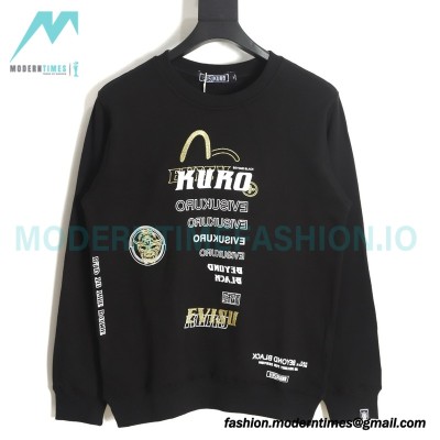Evisu - 23FW Kuro Skull Crew Neck Hoodie