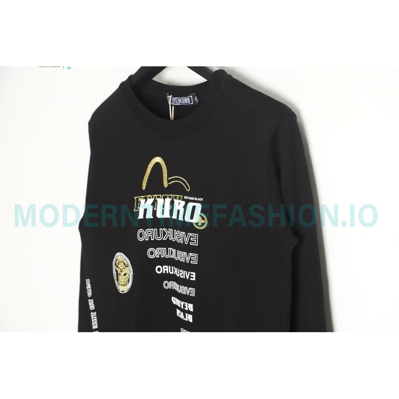 Evisu - 23FW Kuro Skull Crew Neck Hoodie