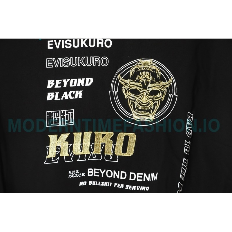 Evisu - 23FW Kuro Skull Crew Neck Hoodie