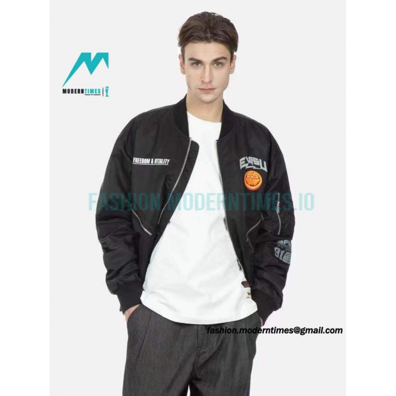 Evisu - 24fw Embroidered MA-1 Bomber Jacket
