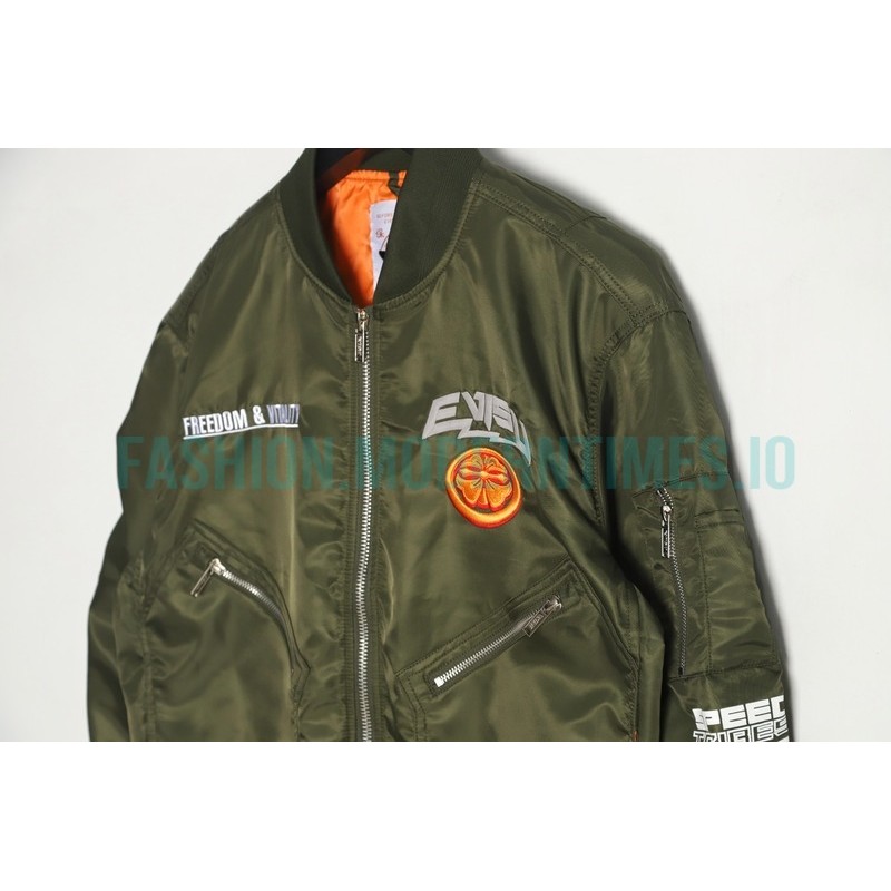 Evisu - 24fw Embroidered MA-1 Bomber Jacket