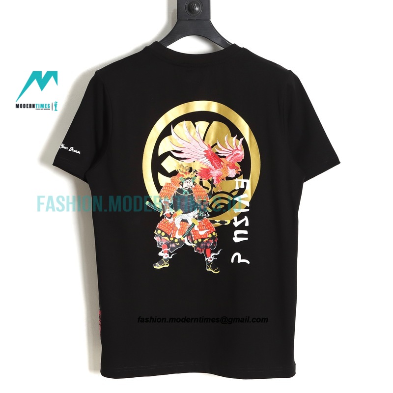 Evisu - 23fw Eagle Samurai Print T-shirt