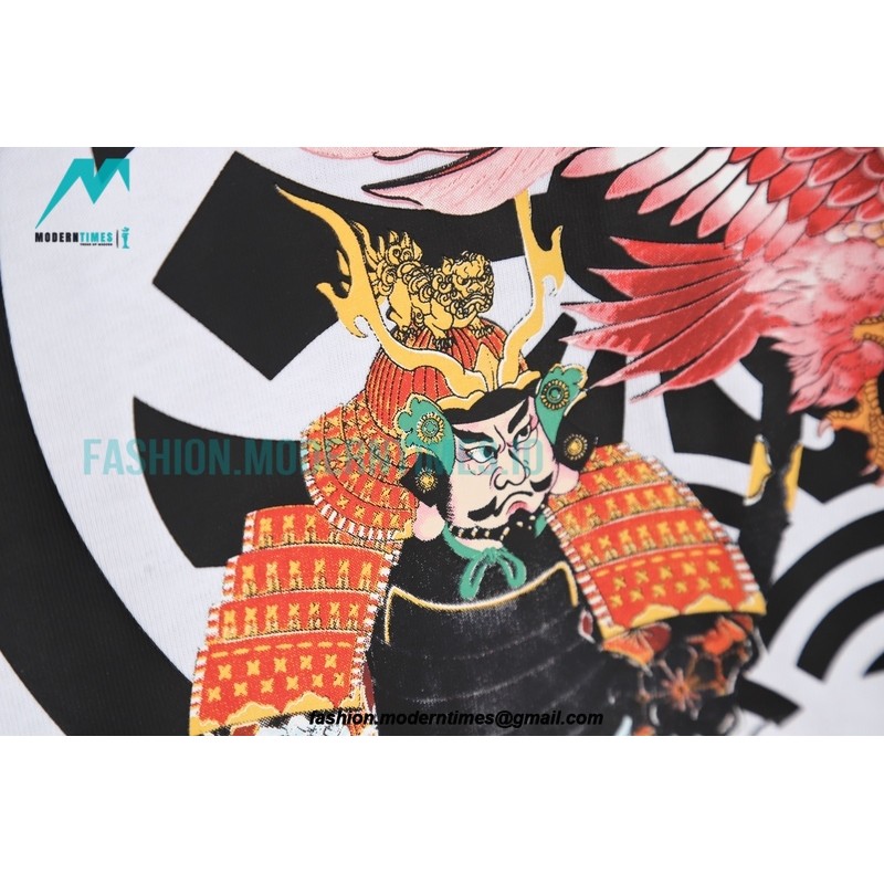 Evisu - 23fw Eagle Samurai Print T-shirt