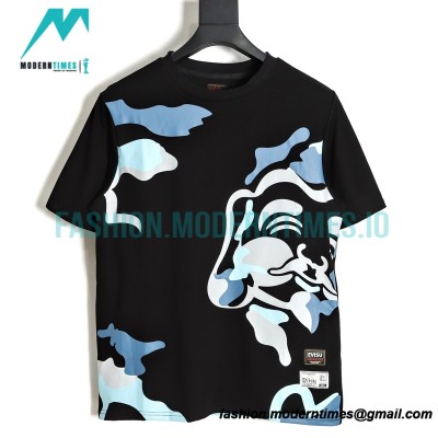 Evisu - 23ss Buddha Head Full Of Short Sleeve T-shirt