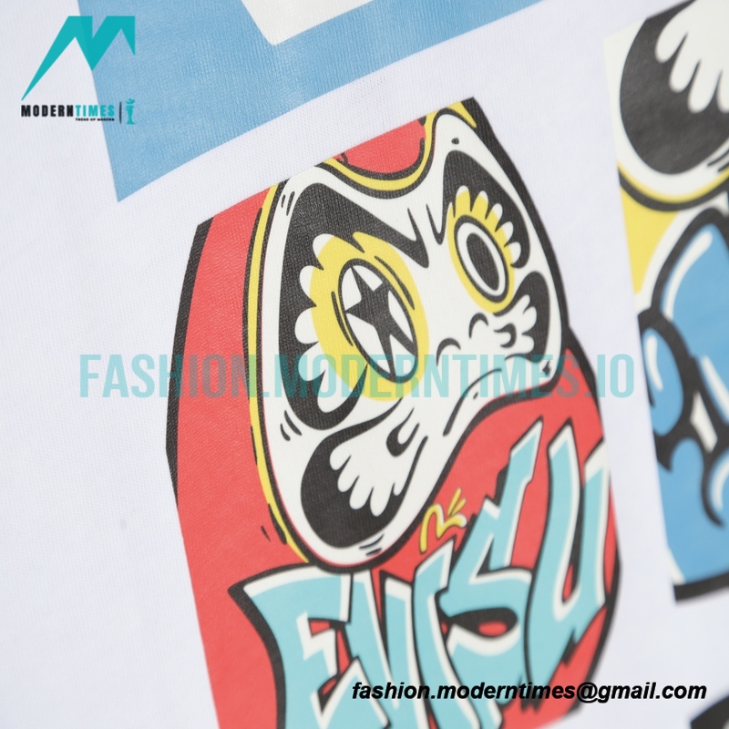 Evisu - 22ss Graffiti Dharma Four Grid Print T-shirt