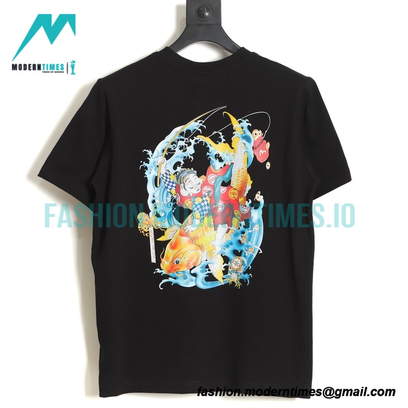 Evisu - 23ss Fisherman Printed Short-sleeved T-shirt