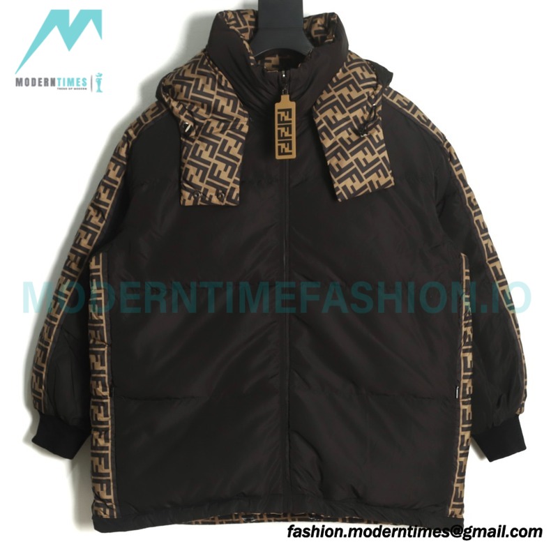 Fendi - Classic Double F Presbyterian Double-sided Down Jacket