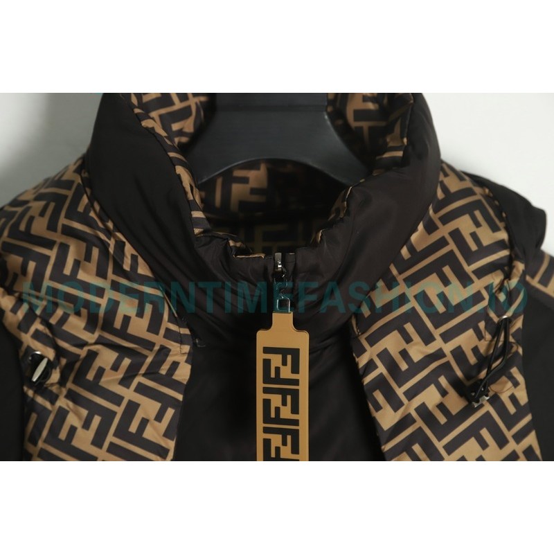 Fendi - Classic Double F Presbyterian Double-sided Down Jacket