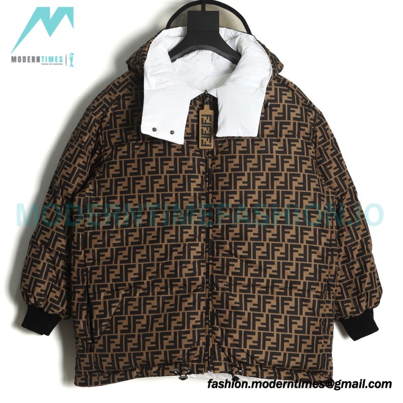 Fendi - Classic Double F Presbyterian Double-sided Down Jacket