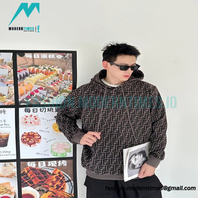 Fendi - 23Fw Double F Elements Full Logo Hoodie