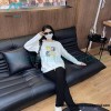 Fendi - Double F Embroidered Logo Round Neck Hoodie