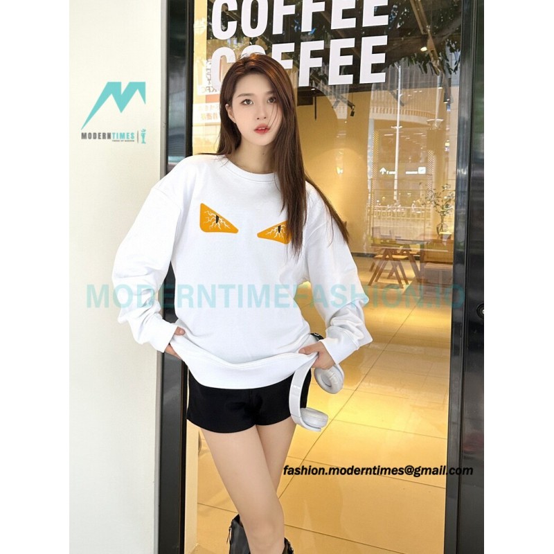 Fendi - 23Fw Crack And Glue Little Monster Eye Hoodie