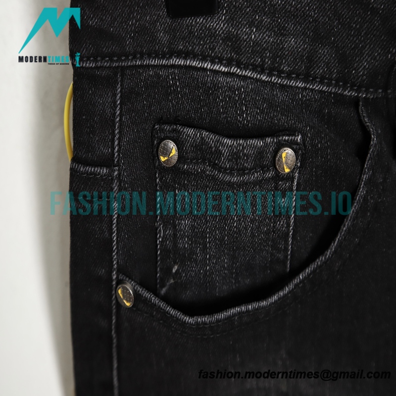 Fendi - Classic Little Monster Eyes Jeans 