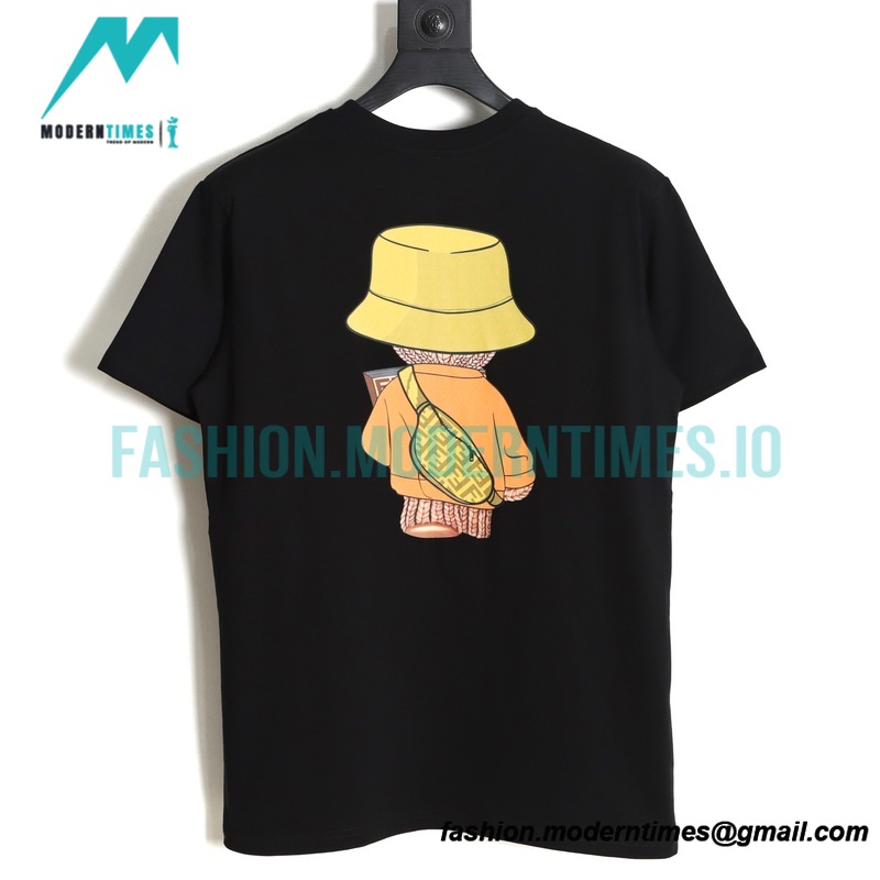 Fendi - 23SS Wool Bear Print Short Sleeve