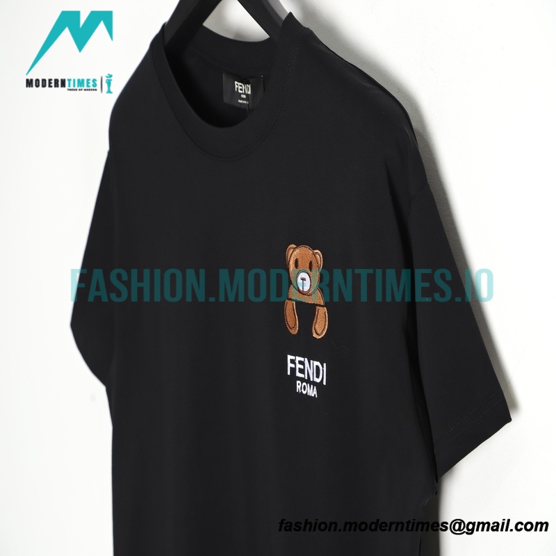 Fendi - 23SS Chest Embroidered Bear Short Sleeve