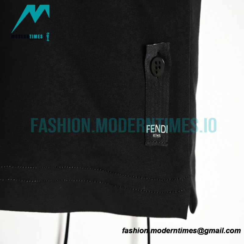 Fendi - Full Diamond Round Neck Short Sleeve