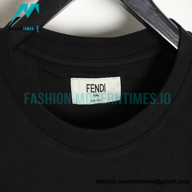 Fendi - Full Diamond Round Neck Short Sleeve