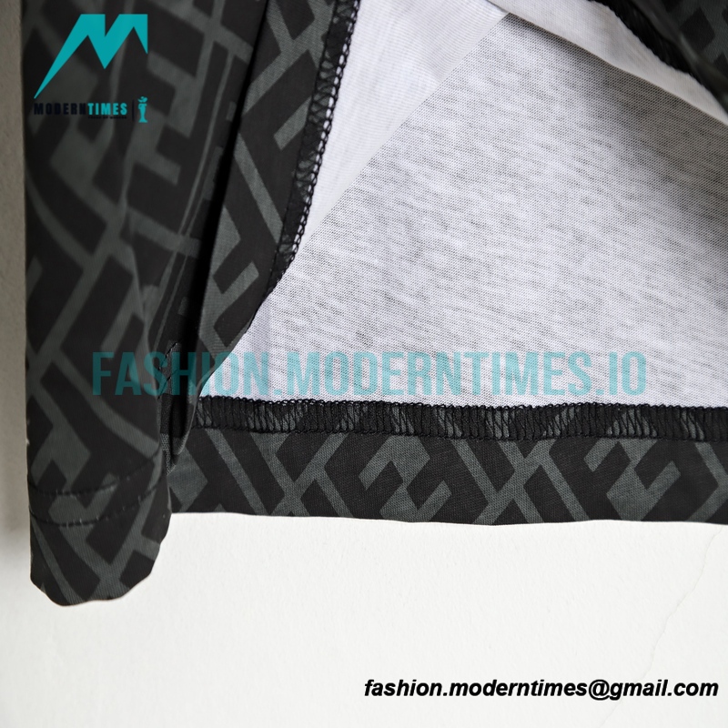 Fendi - 23SS Stitched Full Print Short-sleeved T-shirt
