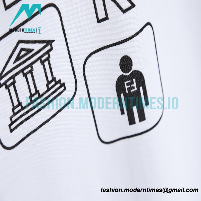 Fendi - 22ss 3D Letter Printed Short Sleeve