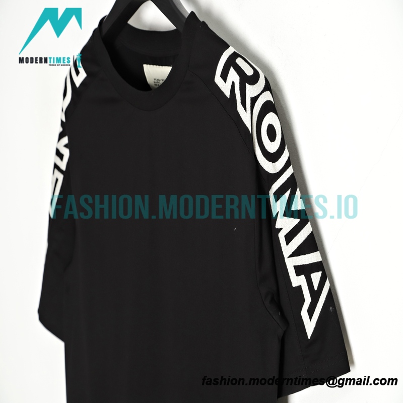Fendi - 23SS Shoulder Embroidered Letter Short-sleeved T-shirt