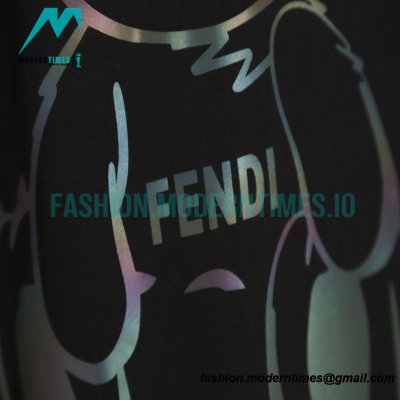 Fendi - 23ss Laser Cartoon Bear Design Short Sleeve